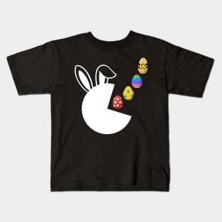 Funny Bunny Rabbit Gamer Gift Boys Teens Easter Eggs Kids T-Shirt